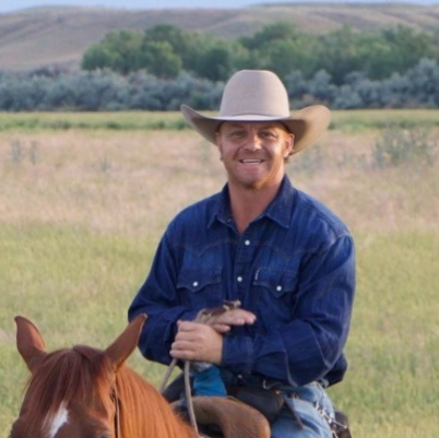 Headshot of former bareback rider JR Vezain