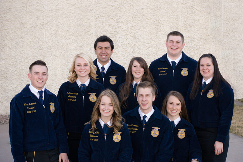 2016-2017 Wyoming FFA State Officer Team Photo