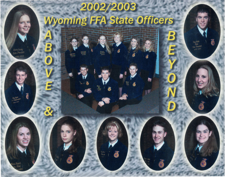2002-2003 Wyoming FFA State Officers