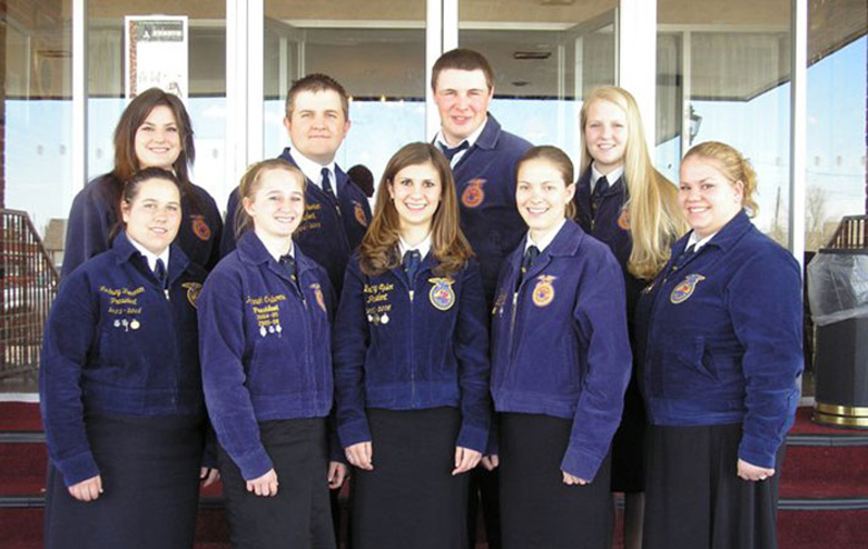 2006-2007 Wyoming FFA State Officer Team Photo