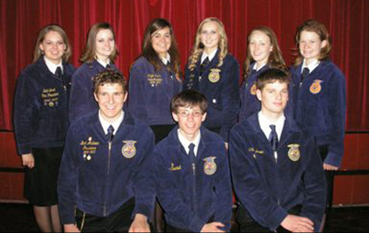 2007-2008 Wyoming FFA State Officer Team Photo
