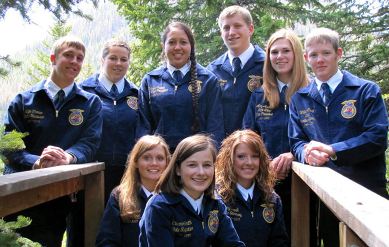 2010-2011 Wyoming State FFA Officer Team Photo