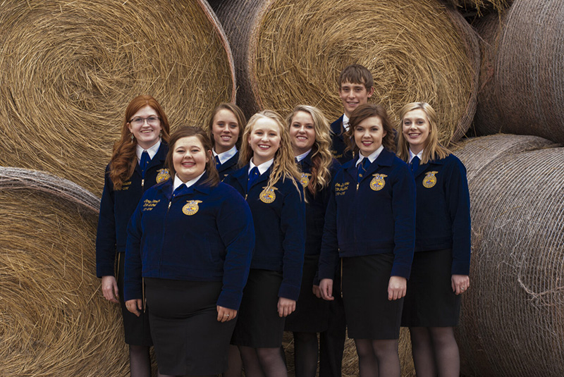 2015-2016 Wyoming State FFA Officer Team Photo