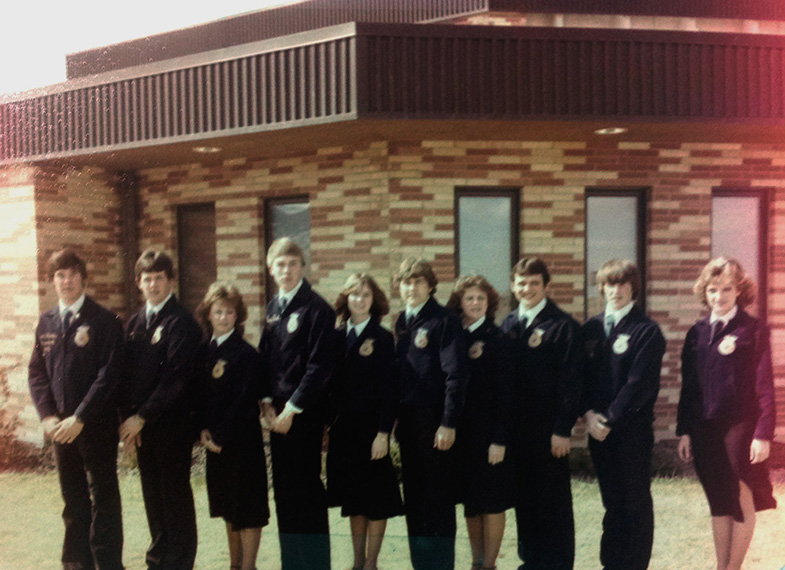 1982-1983 Wyoming FFA State Officer Team Photo