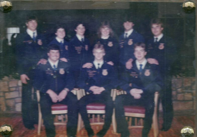 1984-1985 Wyoming FFA State Officer Team Photo