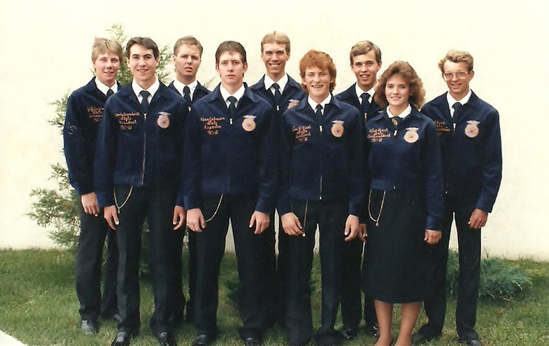1987-1988 Wyoming FFA State Officer Team PHoto
