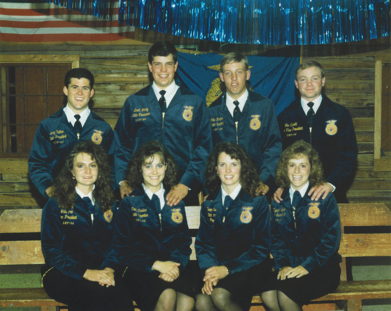 1993-1994 Wyoming FFA State Officer Team Photo