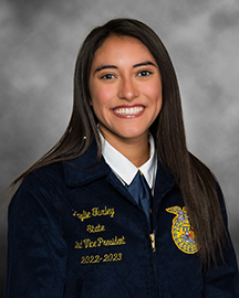 Portrait of Haylie Turley, Wyoming FFA 2nd Vice President