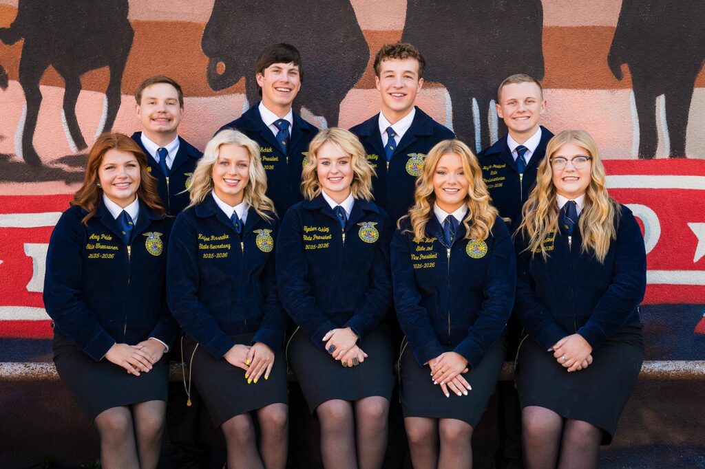 WY FFA State Officers for 2025-2026
